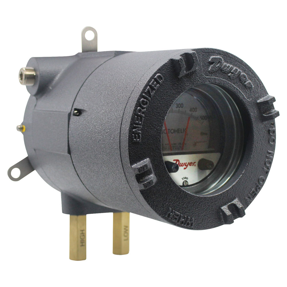 Series AT-A3000 ATEX/IECEx Approved Photohelic® Pressure Switch/Gage